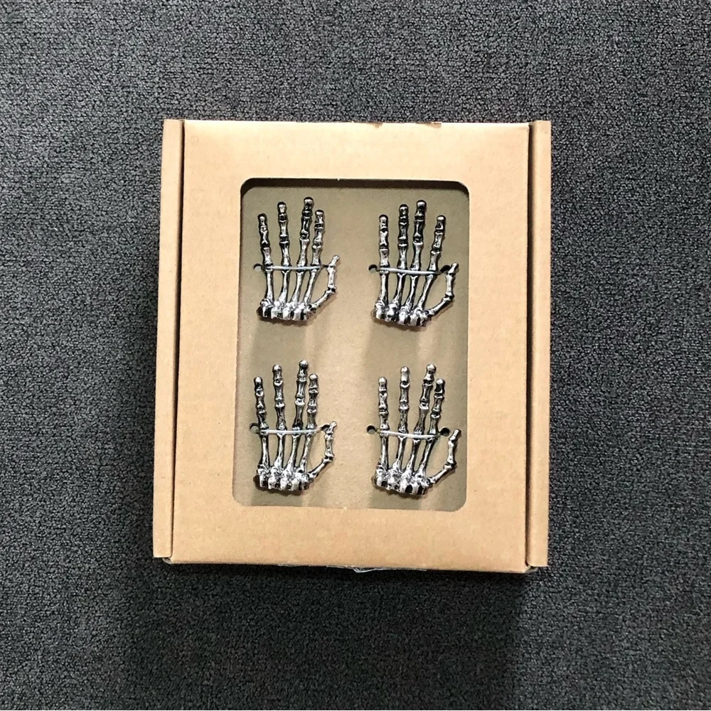 Pottery Barn Skeleton Place Card Holders - Set of 4